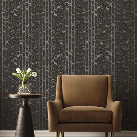 Обои York OS4205 Perfect Petals Black/Silver