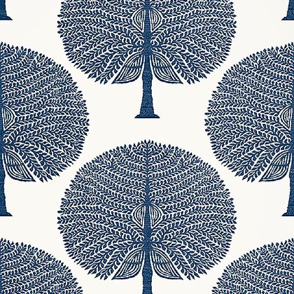 Обои Thibaut T10603 Mulberry Tree Navy
