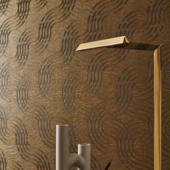 Обои Casamance 75792650 Auraria Noir/doré