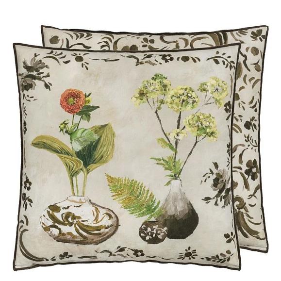Подушка CCDG1585, Kawana Linen, Sepia, Designers Guild 50 x 50см