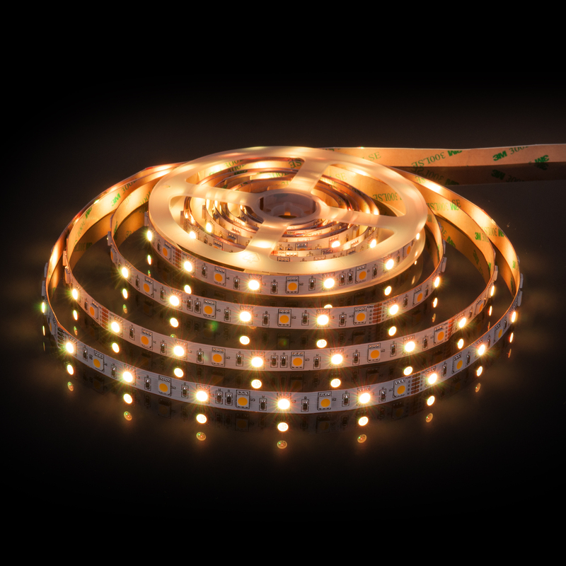 Светодиодная лента Elektrostandard 24V 14,4W 60Led 5050+5050 IP20 MIX RGB/теплый белый, 5м 4690389172250 a053728