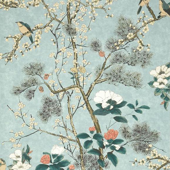 Обои Thibaut T13625 Katsura Mist