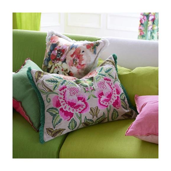 Подушка CCDG1500, Isabella Embroidered, Fuchsia, Designers Guild 60 x 45см
