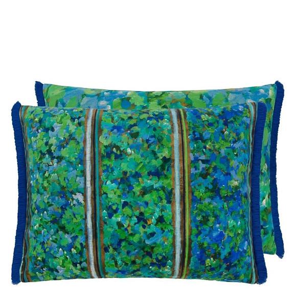 Подушка CCDG1576, Sanzai Velvet, Cobalt, Designers Guild 60 x 45см