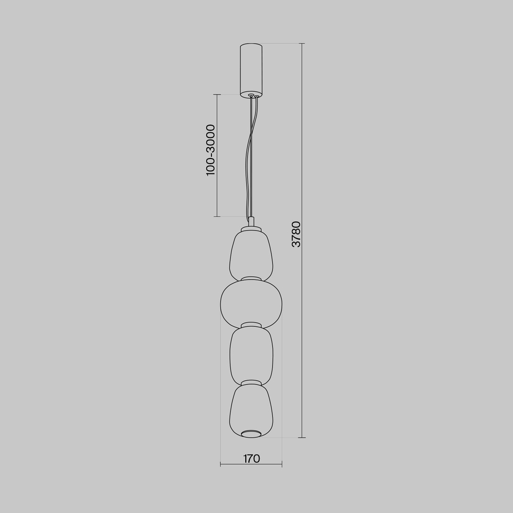 Подвесной светильник Maytoni Pattern MOD267PL-L32CH3K