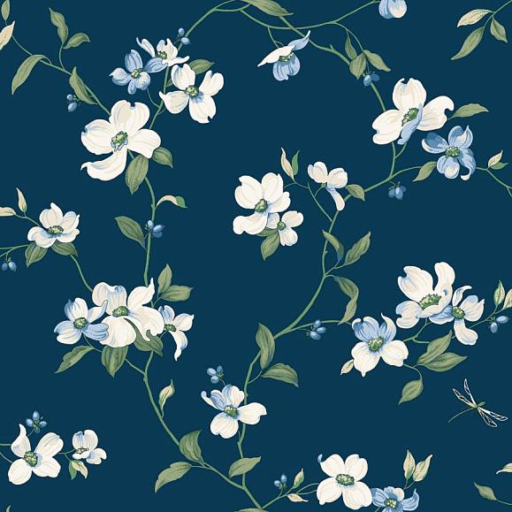 Обои York BL1761 Dogwood Navy