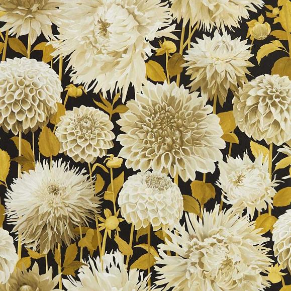 Обои Harlequin 112846 Dahlia Fig Blossom/Nectar/Black Earth