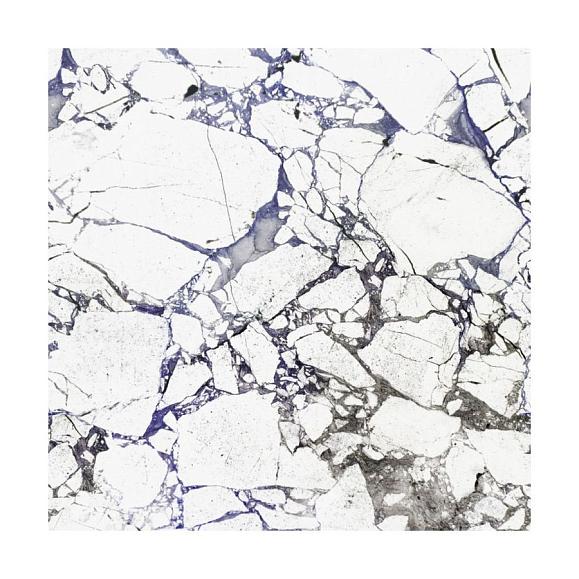 Панно Casadeco 88130603 Marbre Carrare Bleu noir fond blanc