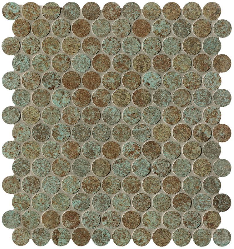 Sheer Deco Rust Round Mosaico