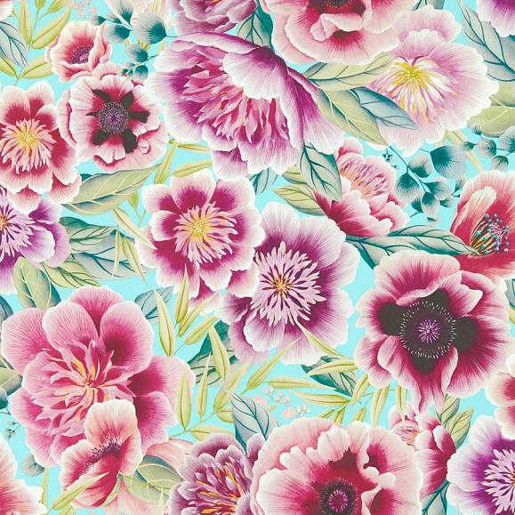 Обои Harlequin 112903 Marsha Aqua/Peony/Magenta