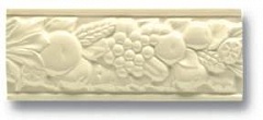 ROB02 Бордюр BOISERIE Robbiana Beige Craquele 8х20