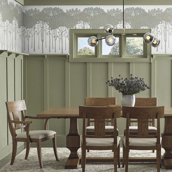 Бордюр York AC9221 Oakwood Grove White