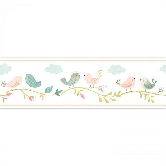 Бордюр Casadeco RONI85596278 Rose Bleu / Rose