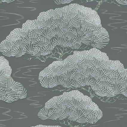 Обои Little Greene 0275PISILVE Pines Silver Pine