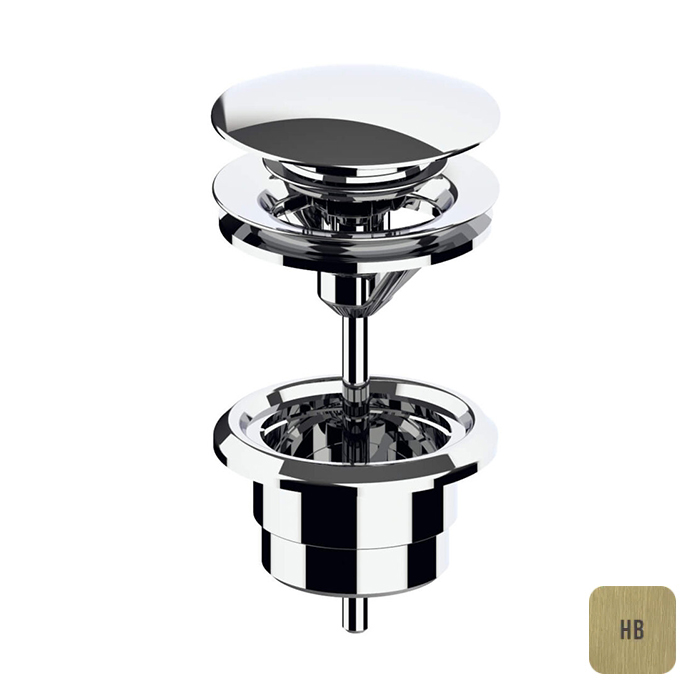 Almar Mixers Донный клапан 1"1/4 для раковины, цвет: латунь брашированная PVD