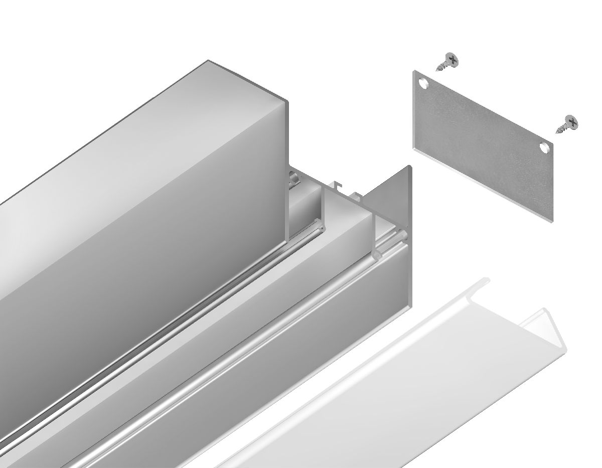 Алюминиевый профиль Ambrella Light Alum Profile GP4050AL