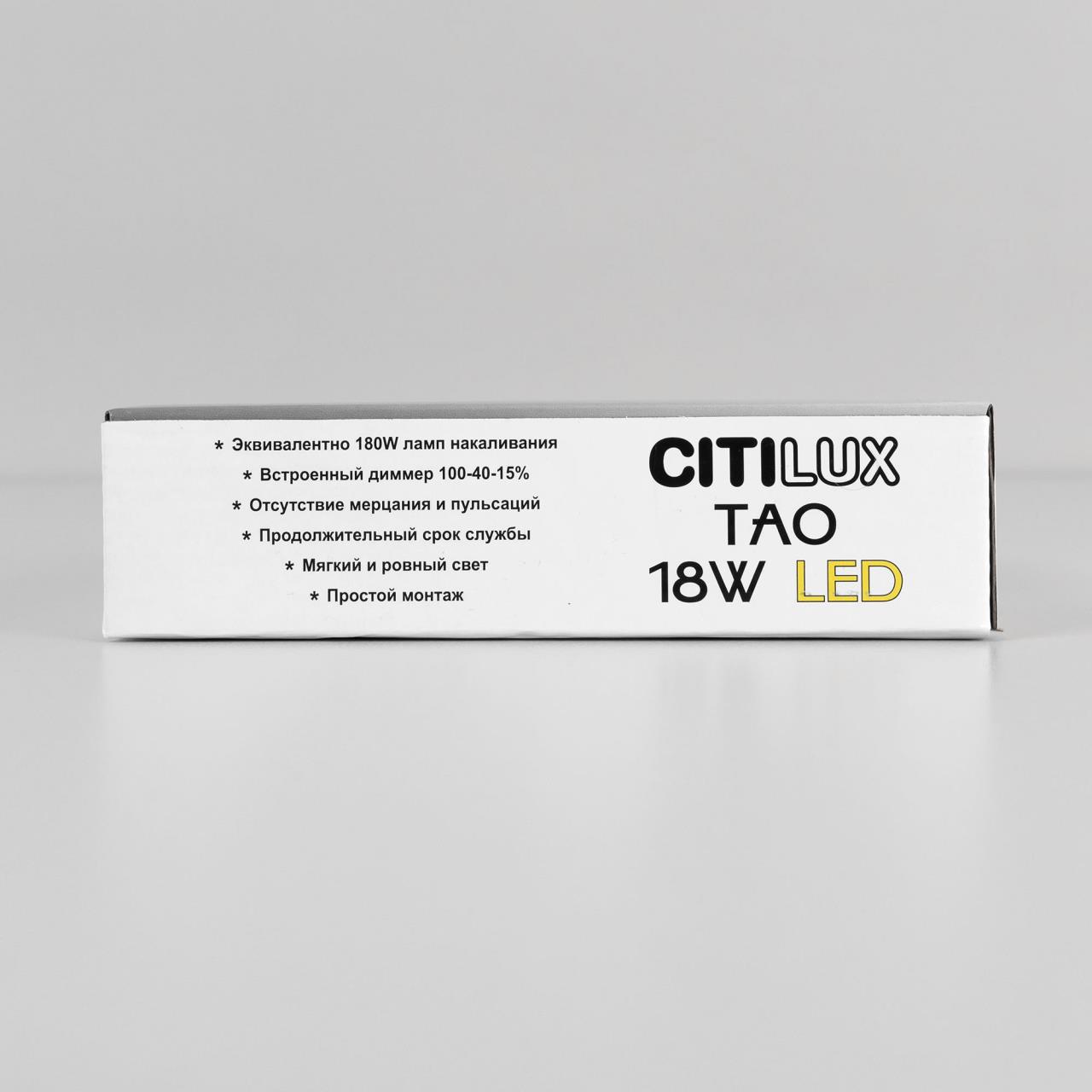 Накладной светодиодный светильник Citilux Тао CL712180N