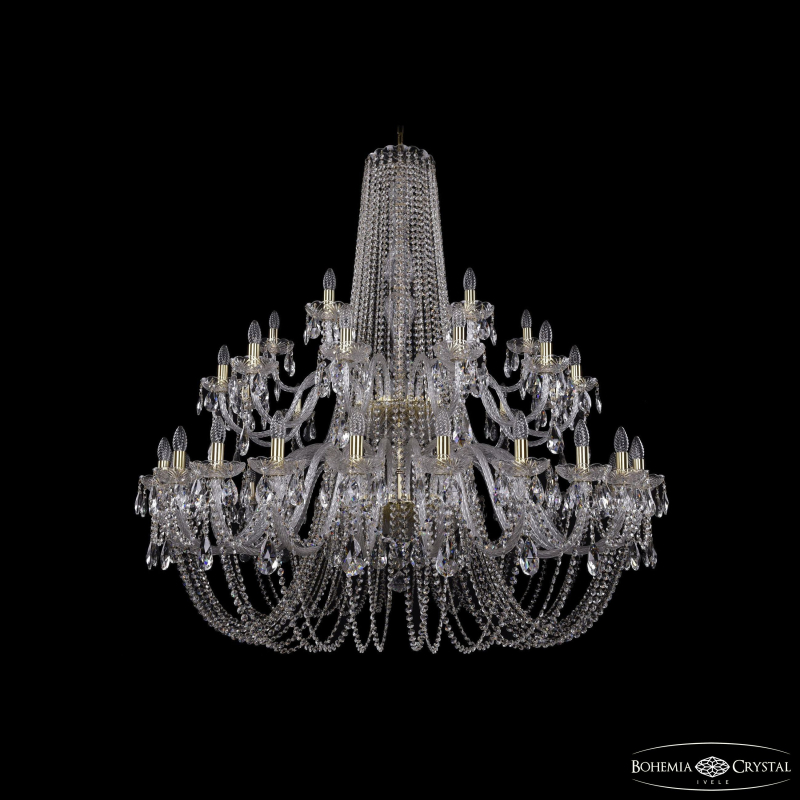 Подвесная люстра Bohemia Ivele Crystal 1402/24+12+6/530/2d G