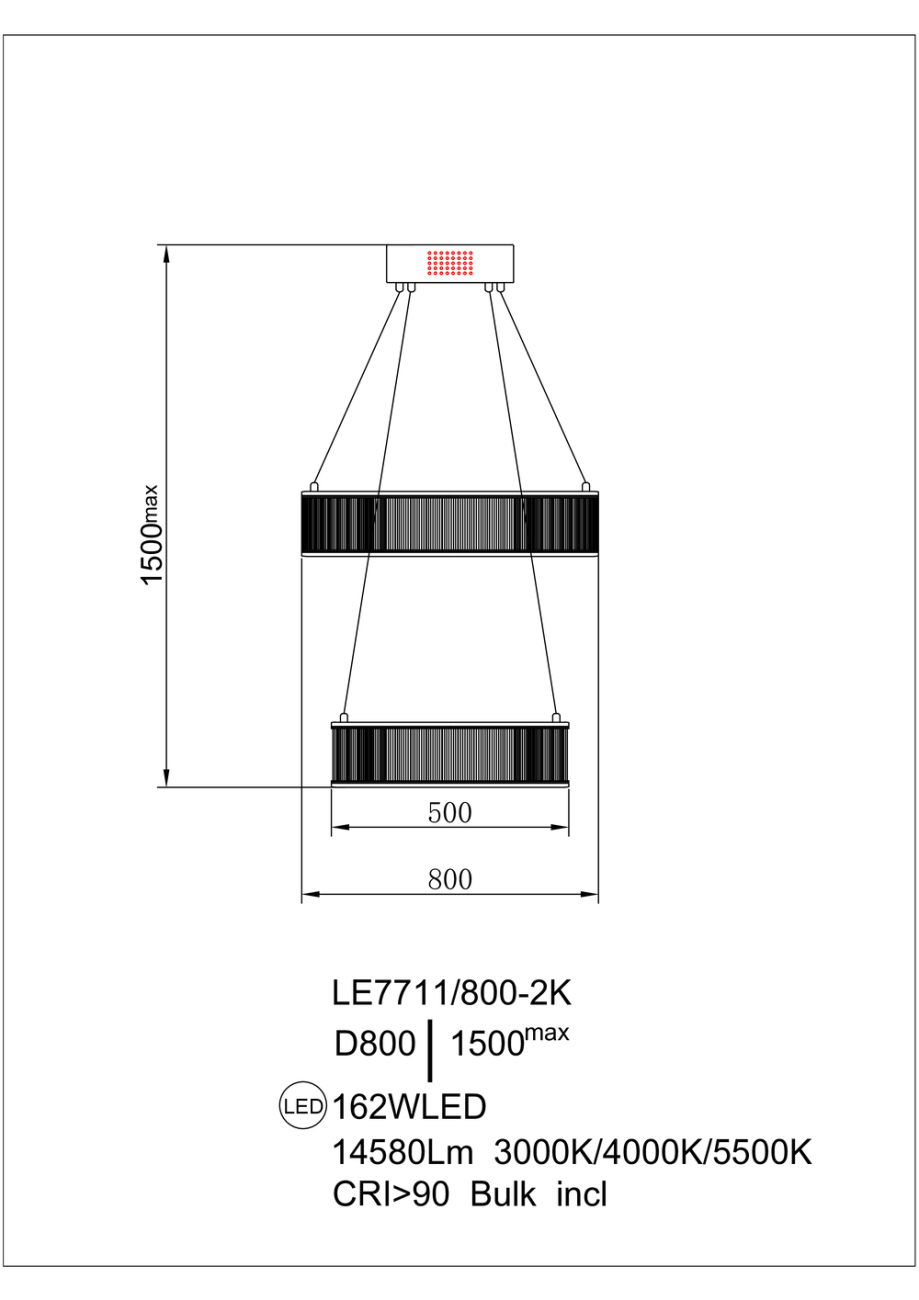 Подвесная люстра Lumiere LE7769/800-2K Gold