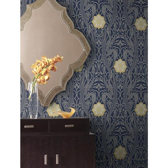 Обои York DM4994 Gatsby Damask Navy