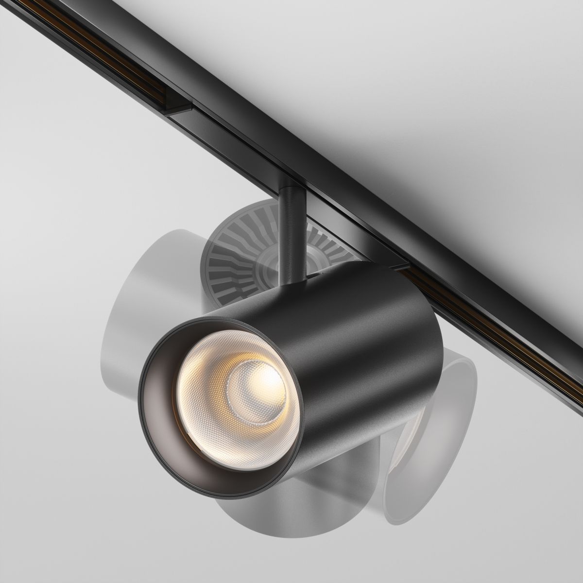 Трековый магнитный светильник Maytoni Technical Focus Led Exility X TR243-18W3K-B