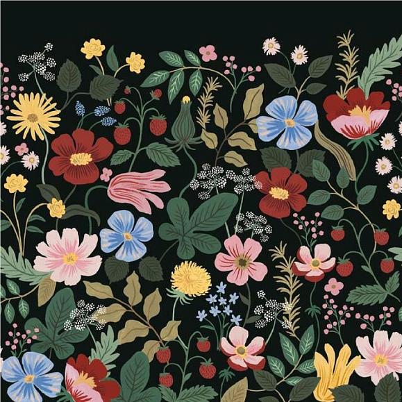 Панно York PSW1333M Strawberry Fields Mural Black