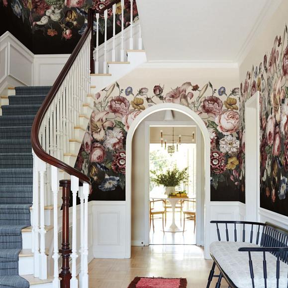 Панно York BL1821M Rachel Rose Mural Taupe