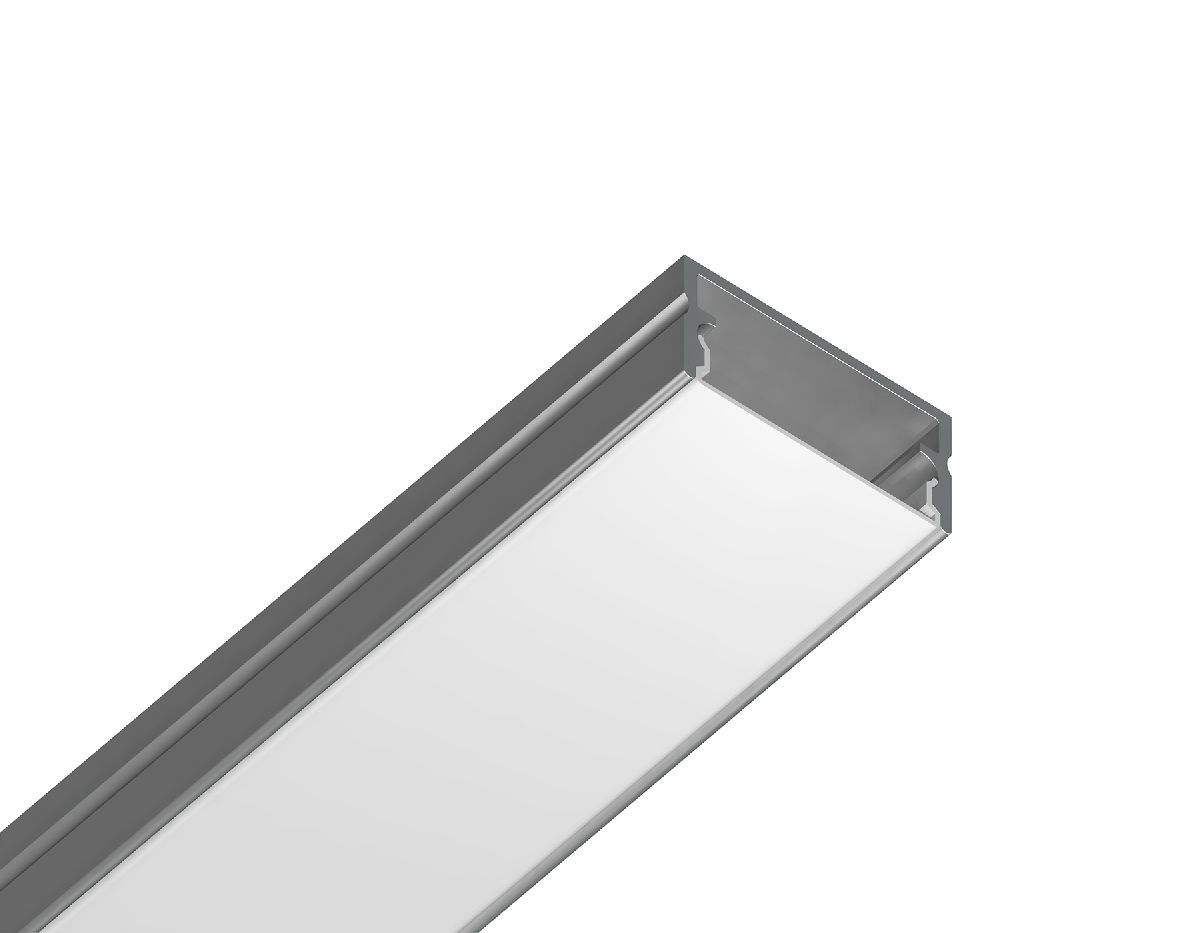 Алюминиевый накладной профиль Ambrella Light Alum Profile GP2001AL