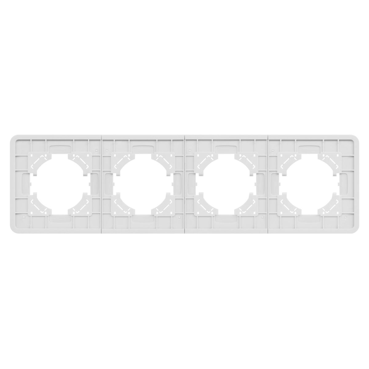 Рамка на 4 поста алюминиевая Arlight FRM-AKIRY-AL-4-SR 049731