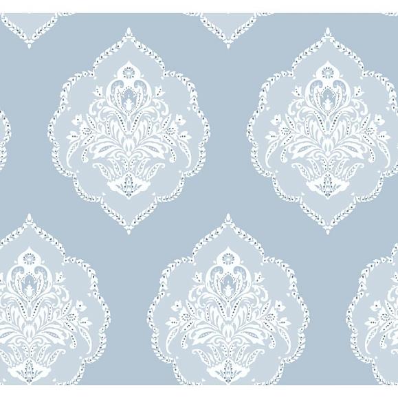 Обои York DM4985 Signet Medallion Damask Sky