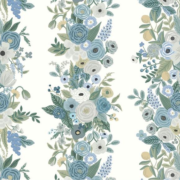 Обои York RP7314 Garden Party Trellis Indigo Multi
