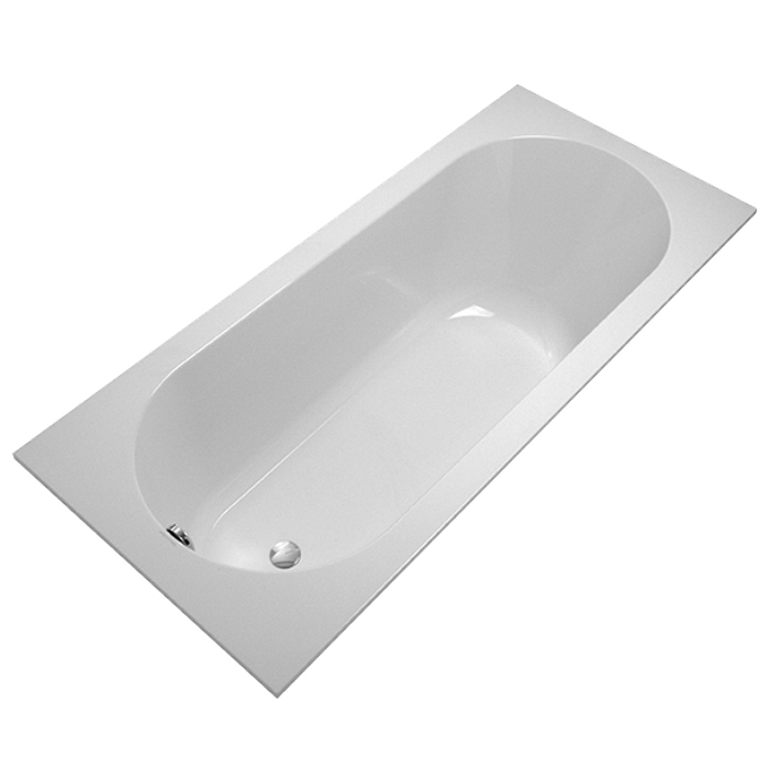 Villeroy&Boch Oberon Ванна 180х80х47см., встраиваемая, ножки, для удлиненного слива-перелива, Quaryl, цвет: альпийский белый