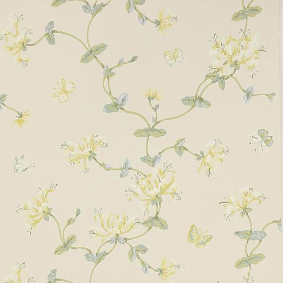Обои Colefax and Fowler W7002-04 Honeysuckle Garden Lime