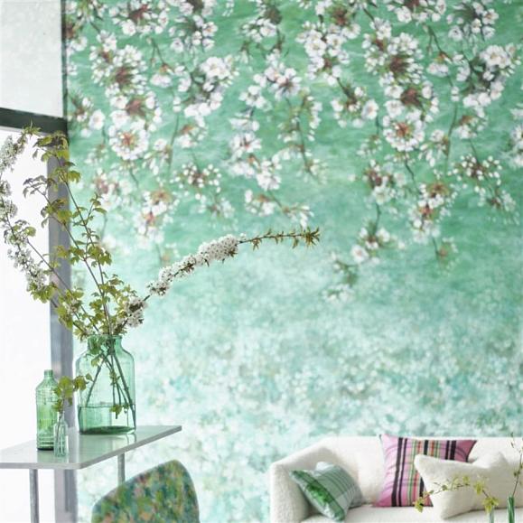 Панно Designers guild PDG1133/03 Assam Blossom Emerald