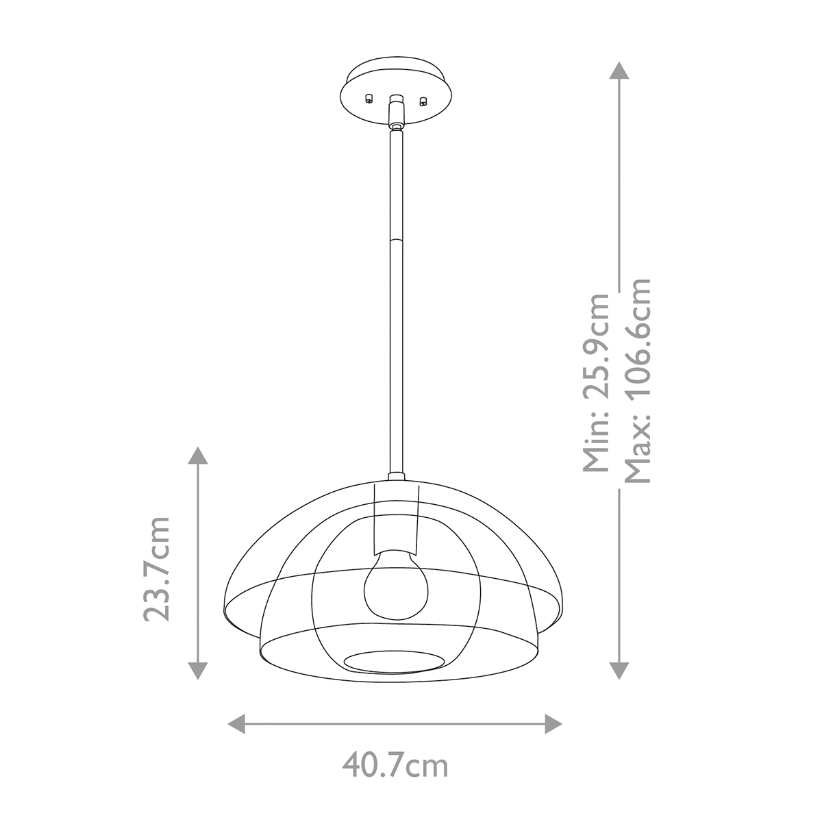 Подвесной светильник Hinkley Lotus QN-LOTUS-P-BLK