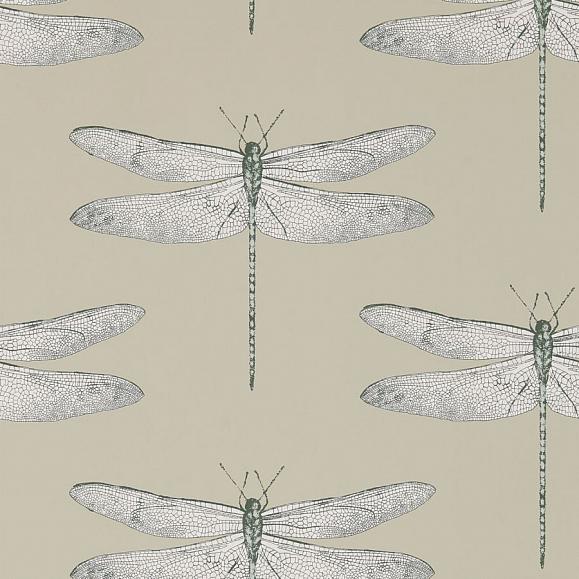 Обои Harlequin 111241 Demoiselle jute/slate