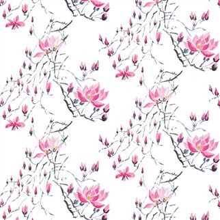 панно Designers guild P579/01 Madame Butterfly Peony