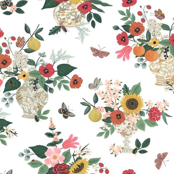 Обои York RF7404 Flower Studies Rose Multi