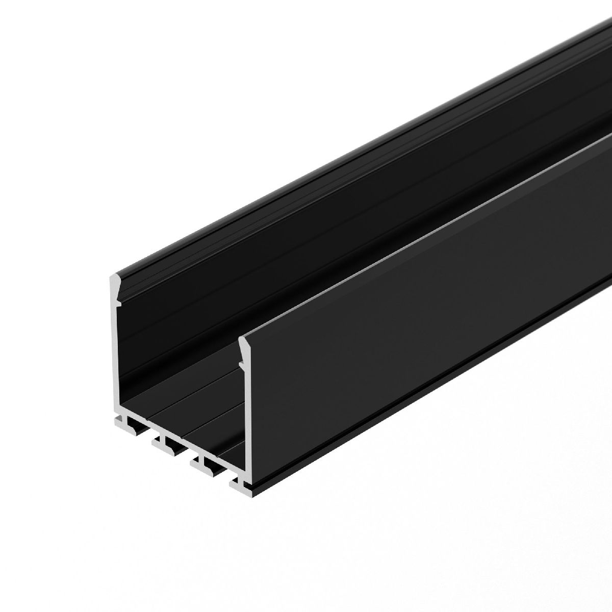 Алюминиевый профиль Arlight PLS-LOCK-H25-3000 ANOD Black 044847