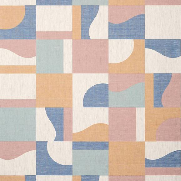 Обои Thibaut T12857 Colored Blocks Multi