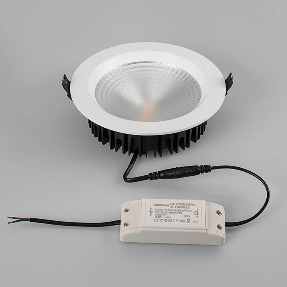Встраиваемый светодиодный светильник Arlight LTD-187WH-Frost-21W Warm White 021069