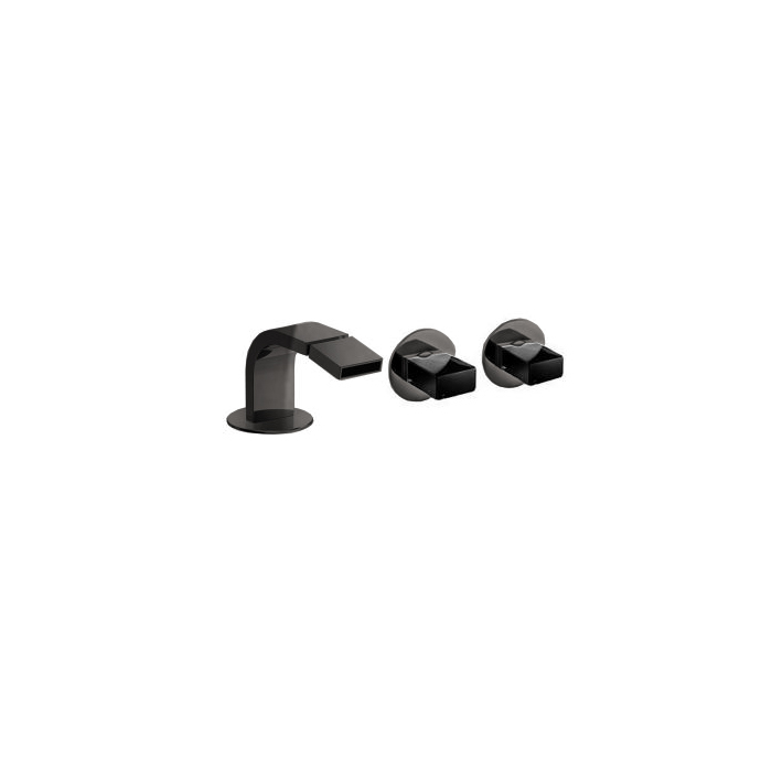 Fantini Venezia In Смеситель для биде, 1 отв., излив: 132 мм, цвет: Matt Gun Metal PVD