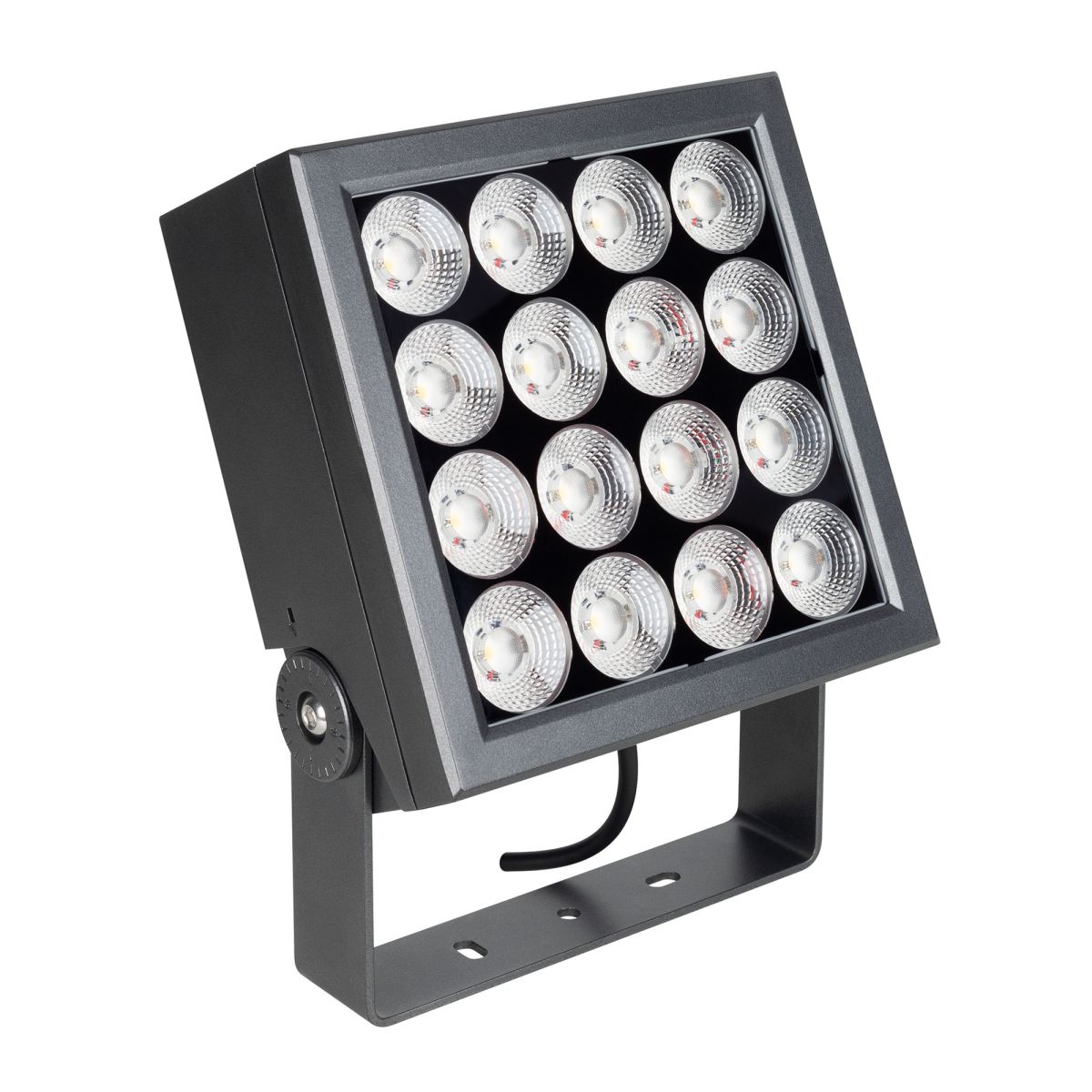 Прожектор Arlight KT-BLOCK-S220x220-50W RGBW-Day (Графит, 15 deg, 24V, DMX512) (IP66 Металл) 065891