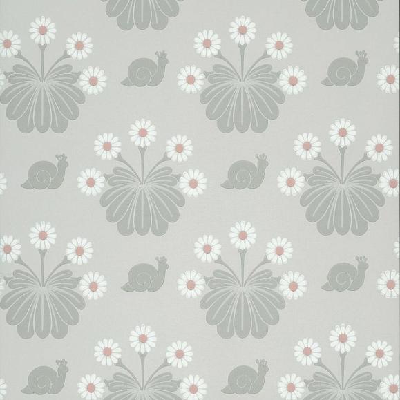 Обои Little Greene 0260BUSILVE Burges Snail Silver
