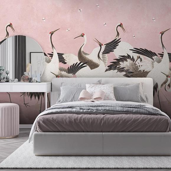Панно Hygge Wall H11401 Dancing Cranes Rose