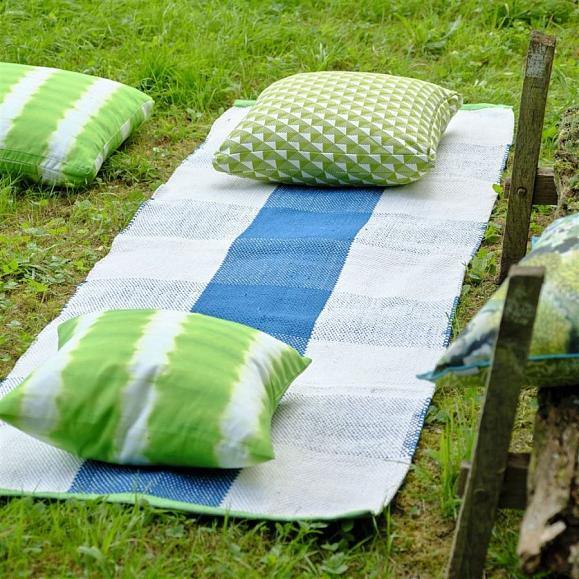 Ковровая дорожка Designers Guild RUGDG0818 Outdoor Saliya Cobalt 75 x 250 см