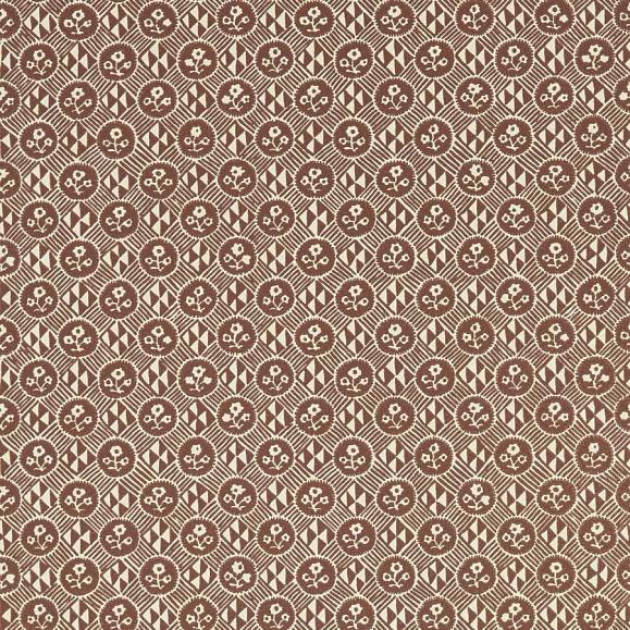 Обои Zoffany ZEND313102 Bordeaux Diamonds & Flowers