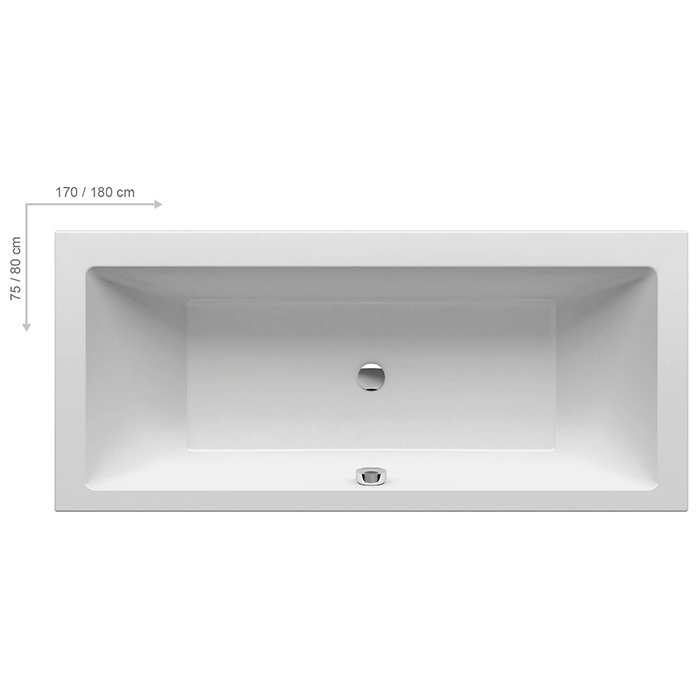 Ravak Formy 01 Slim Ванна 170х75см, встраиваемая, цвет: белый