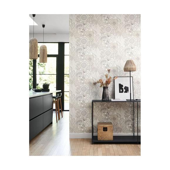 Обои Casadeco 88150920 Batik Blanc coton