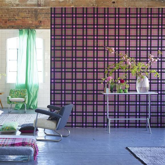 Обои Designers guild PDG1143/01 Chennai Fuchsia